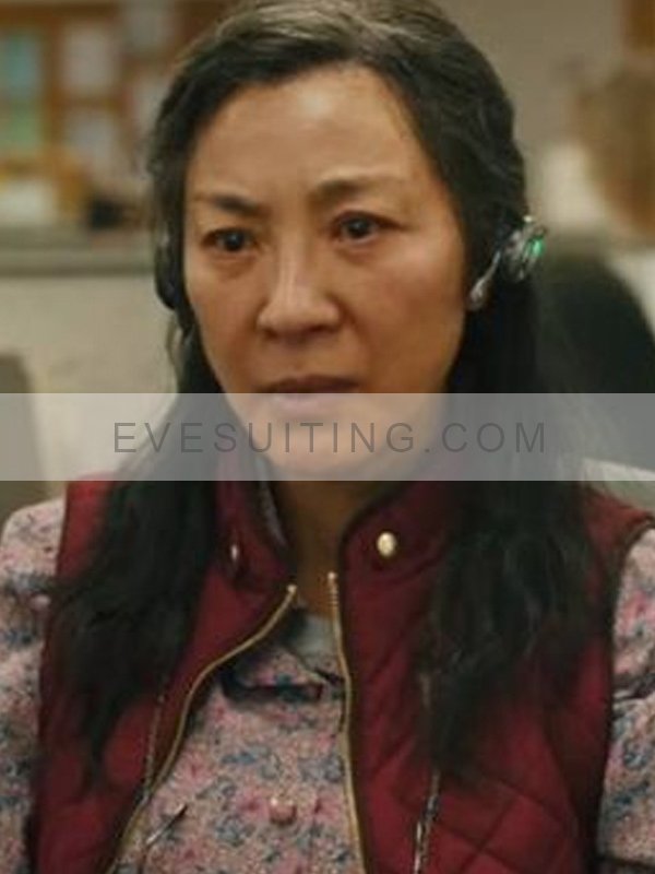 Alexis TV Series The Brothers Sun Highdee Kuan Maroon Quilted Puffer Vest