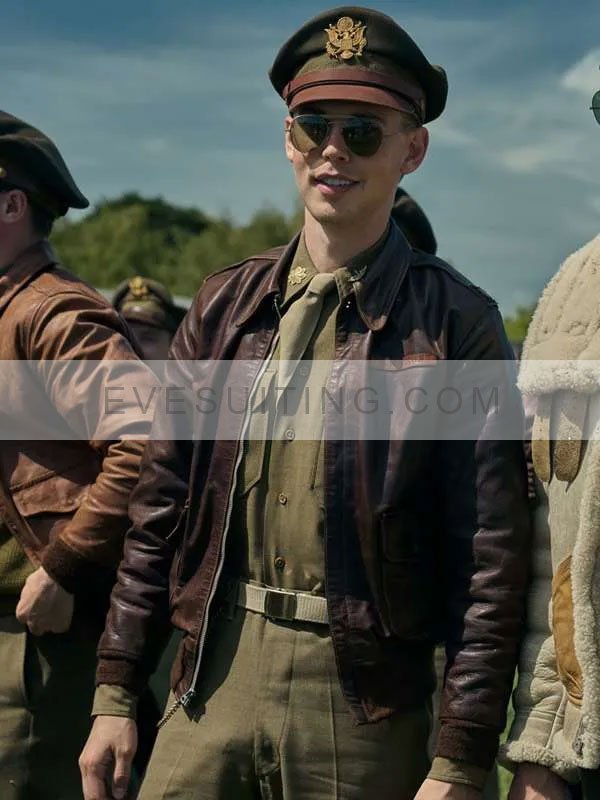 Austin Butler Masters of the Air 2024 Leather Jacket