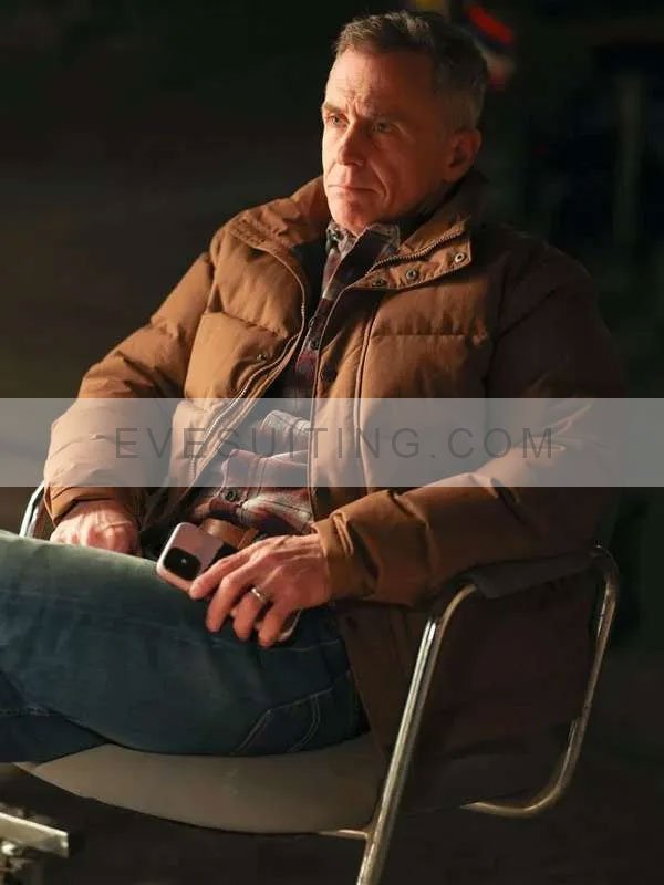 Christopher Herrmann Chicago Fire S12 Brown Puffer Jacket