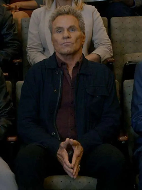 Cobra Kai So3 Martin Kove Blue Cotton Jacket
