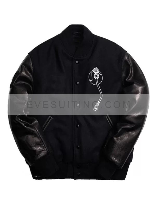 Def Jam Letterman Black Varsity Wool Jacket