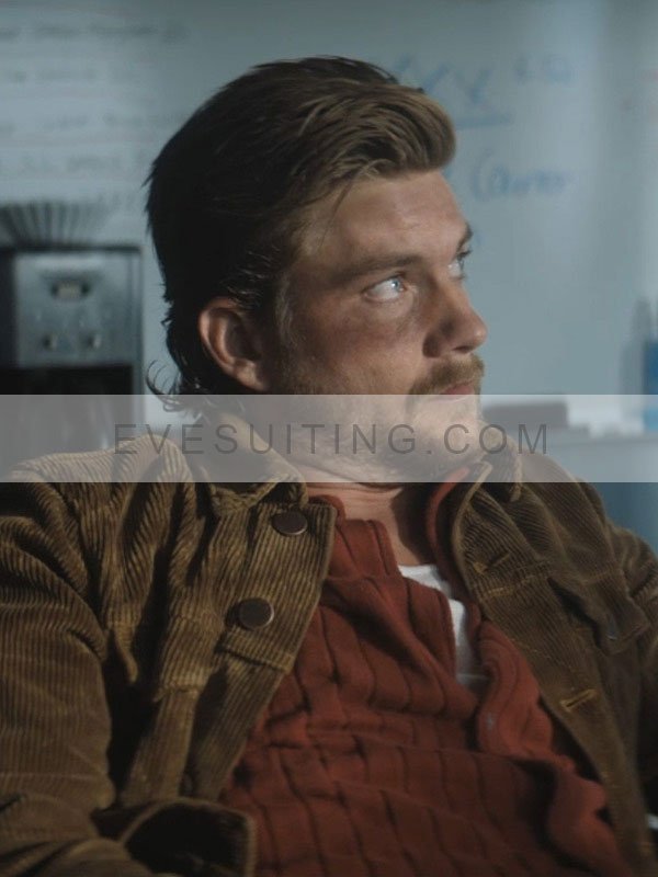Elvis Movie Trigger Warning 2024 Jake Weary Brown Corduroy Jacket