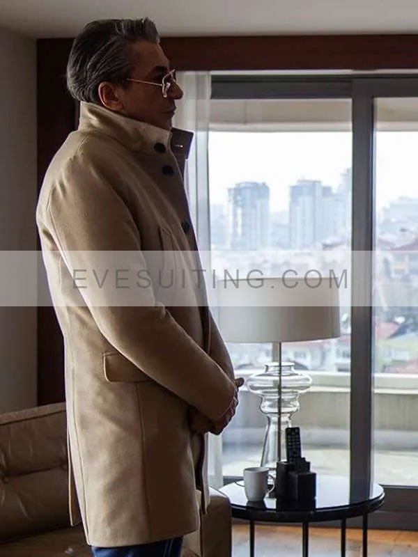 Erkan Petekkaya (Her Seye Ragmen) 2024 Ilhan Regardless Brown Wool Coat