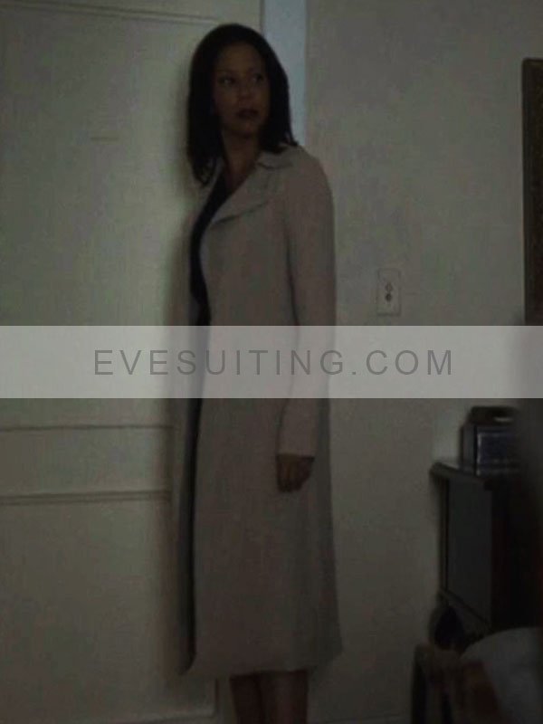 Gloria Reuben Firestarter 2022 White Cotton Trench Coat