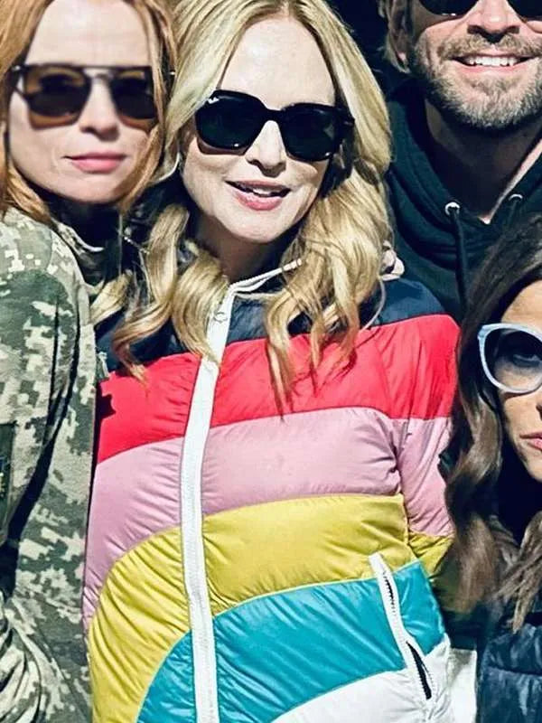 Heather Graham Chosen Family 2024 Puffer Hooded Jacket