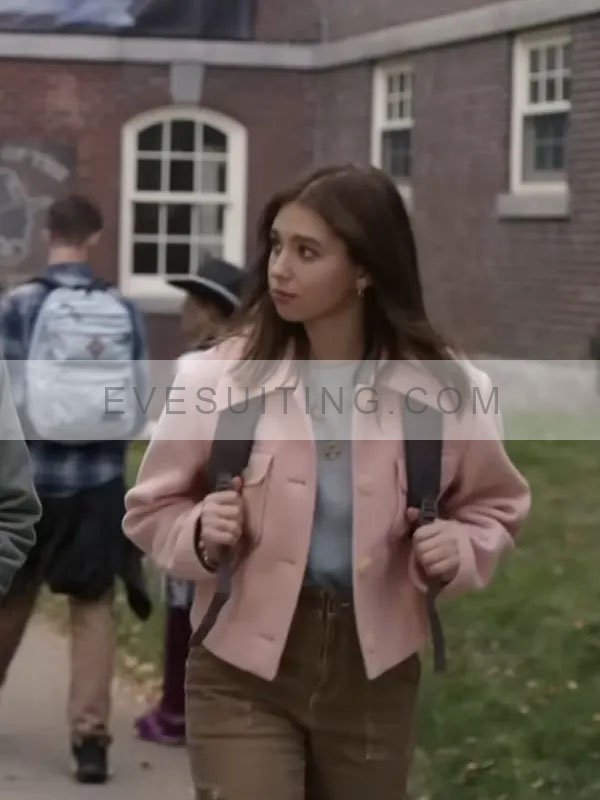 Hocus Pocus 2 Cassie Pink Wool Jacket