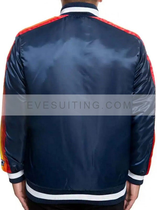 Houston Astros Blue Satin Jacket
