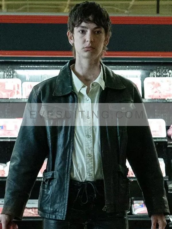 I Saw the TV Glow 2024 Brigette Lundy-Paine Leather Jacket