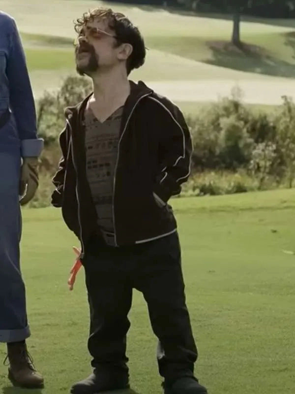 Jady Movie Brothers 2024 Peter Dinklage Brown Bomber Jacket