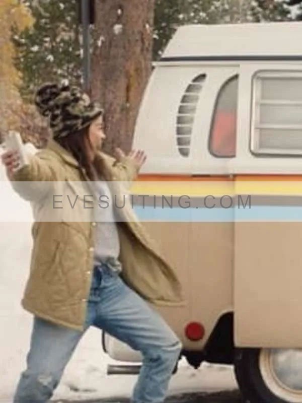 Jadyn Wong Weak Layers 2024 Lucy Lin Beige Quilted Jacket