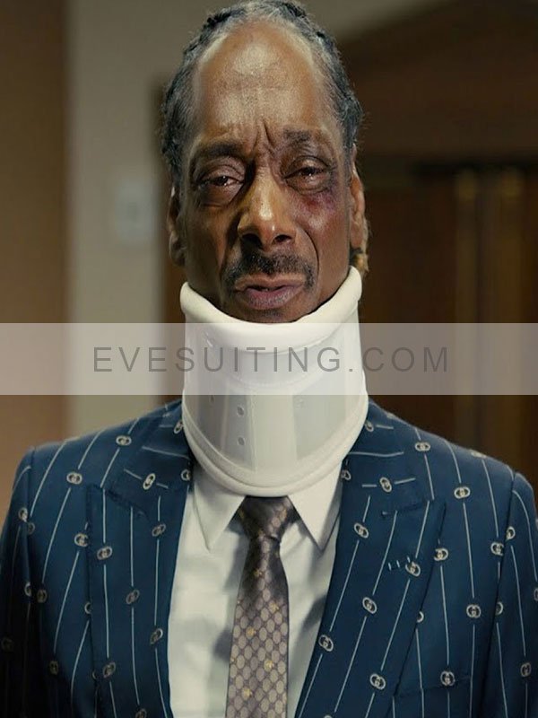 Jaycen Jenning Movie The Underdoggs 2024 Snoop Dogg Blue Suiting Blazer