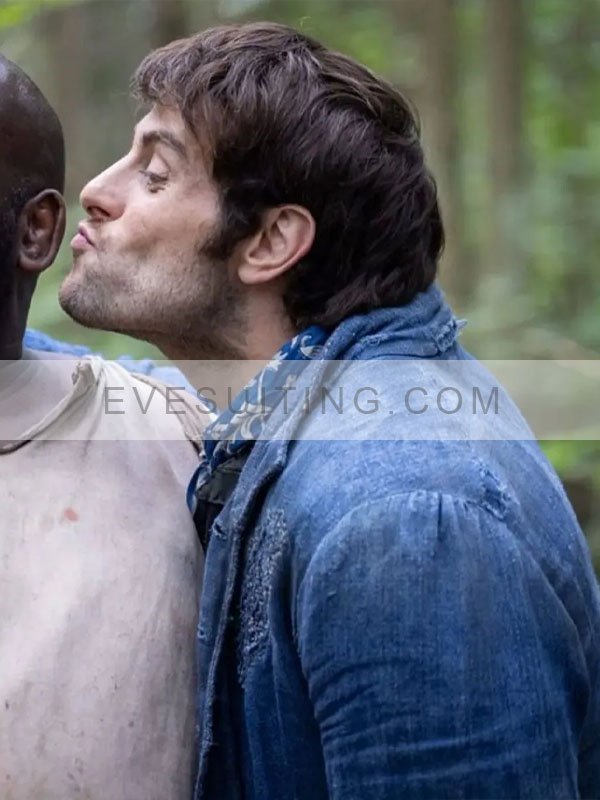 Jem Belcher Prizefighter The Life of Jem Belcher Denim Blue Buttoned Jacket