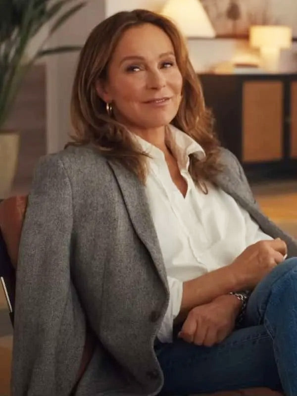 Jennifer Grey A Real Pain 2024 Marcia Grey Wool Blazer