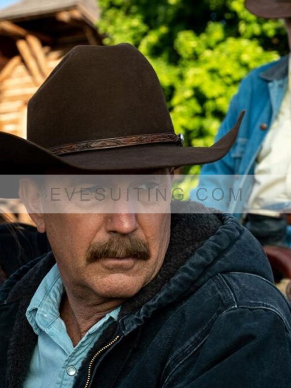 John Dutton Yellowstone Hooded Denim Jacket