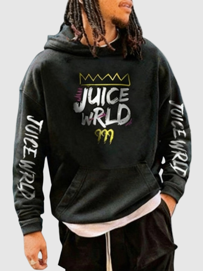 Juice Wrld 999 Unisex Black Fleece Hoodie