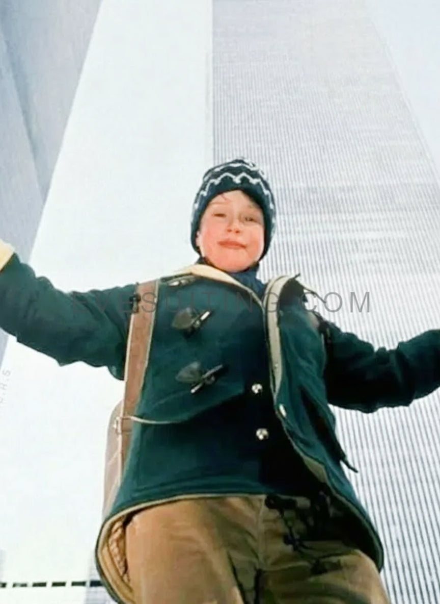 Kevin Mccallister Hooded Green Coat