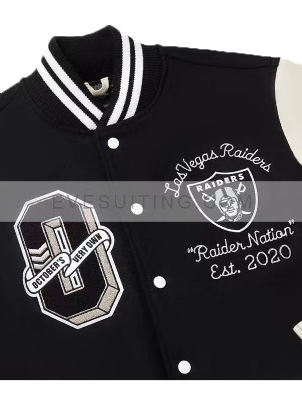Las Vegas Raiders OVO Varsity Black Jacket