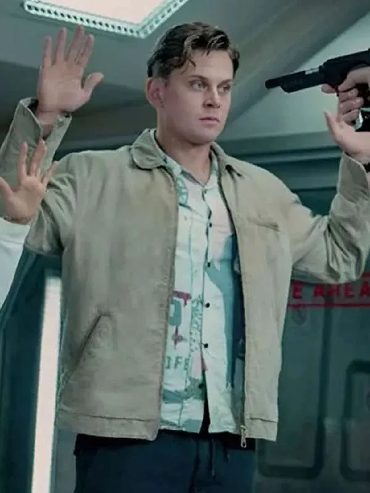 Magnus Beige Cotton Jacket