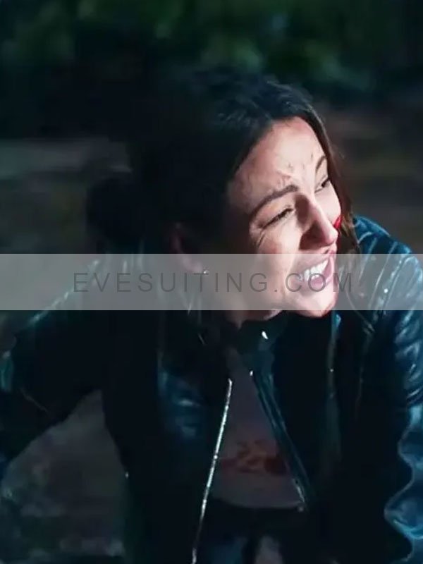 Maya Stern Fool Me Once Season 1 Michelle Keegan Black Leather Jacket