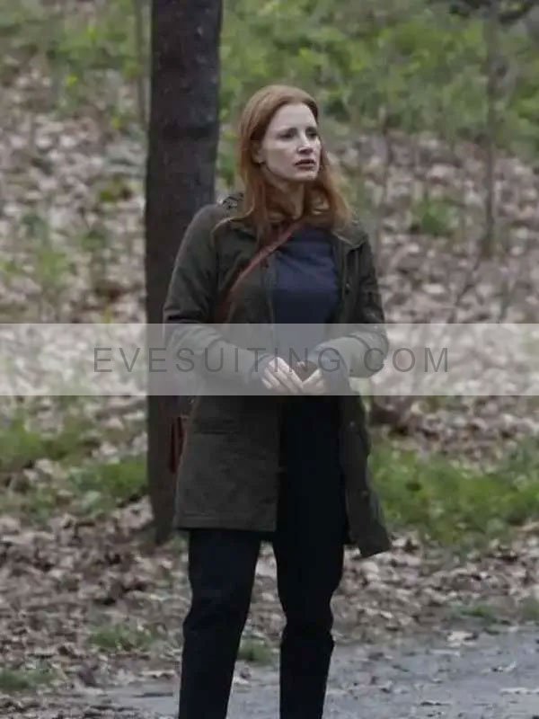 Memory 2024 Sylvia Olive Green Hooded Coat