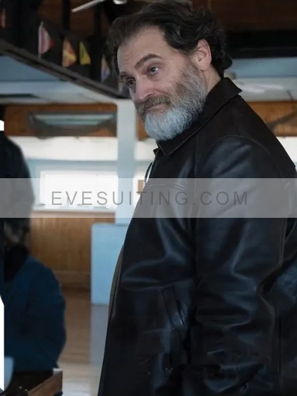 Michael Stuhlbarg The Instigators 2024 Leather Jacket