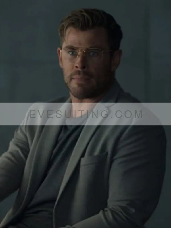 Movie Escape From Spiderhead Chris Hemsworth Blazer