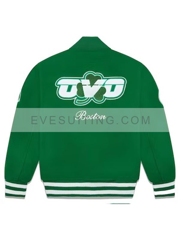 OVO Boston Celtics October’s Very Own Varsity Green Wool Jacket