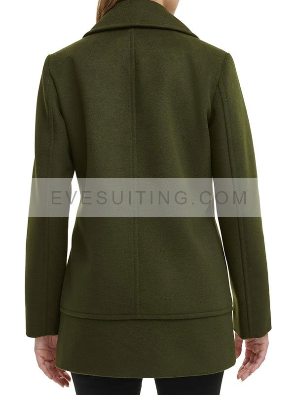Olive Green Wool Pecoat