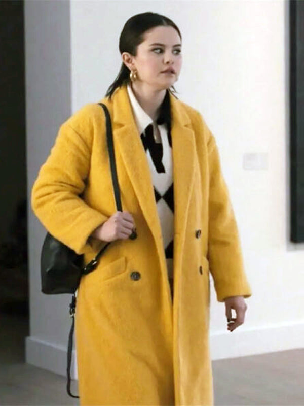 Only Murders in the Building Selena Gomez Yellow Coat