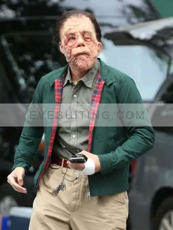 Oswald Movie A Different Man 2024 Adam Pearson Green Cotton Jacket
