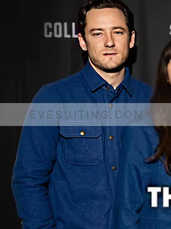 Lewis Pullman The Starling Girl 2023 Owen Taylor Blue Jacket