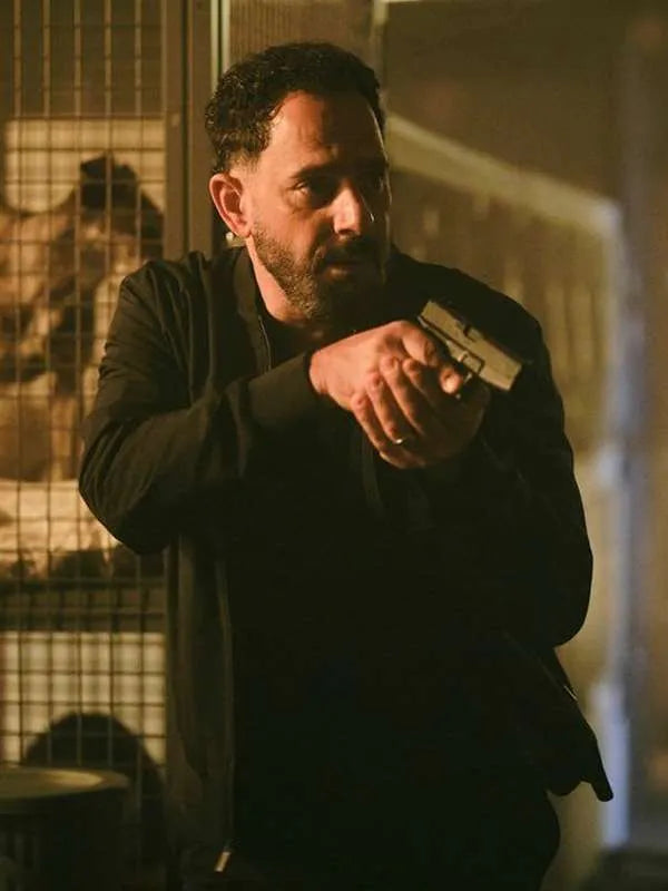 Patrick Sabongui The Hunting Party 2025 Black Bomber Jacket