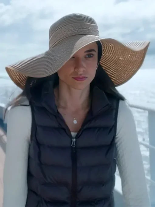 Rhiannon Fish Polar Opposites Puffer Black Vest Puffer Vest