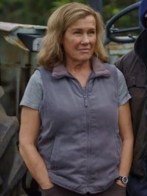 Robyn Malcolm TV Series Far North 2023 Heather Cotton Vest