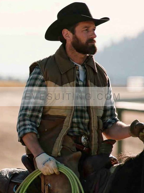 Ryan Tv Series Yellowstone Ian Bohen Quilted Puffer Vest