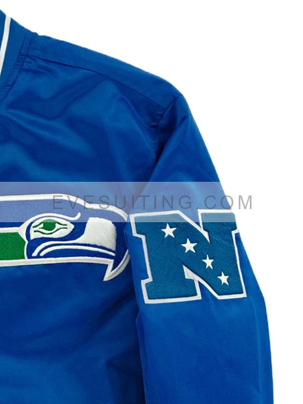 Seattle Seahawks 1976 Varsity Bomber Satin Jacket