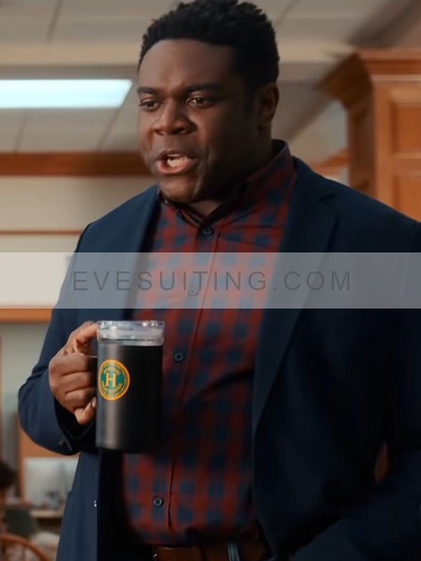 Senior Year 2022 Sam Richardson Navy Blue Wool Blazer