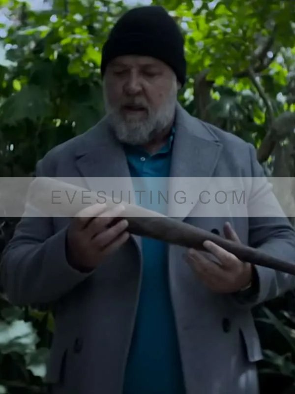 Sleeping Dogs 2024 Roy Freeman Grey Wool Coat