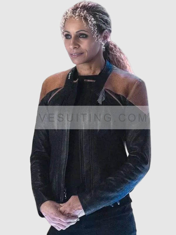 Star Trek Picard S03 Raffi Musiker Leather Jacket