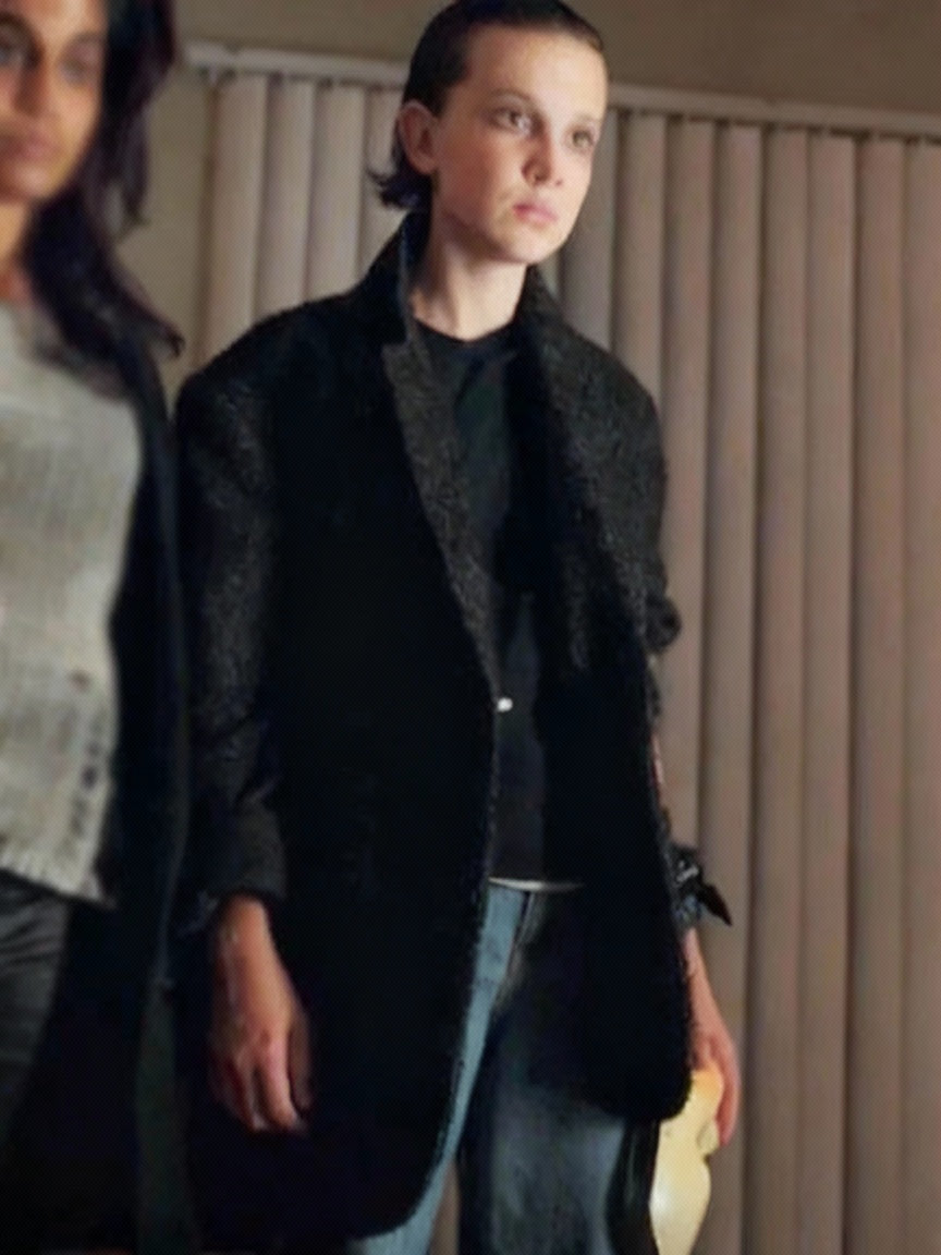 Stranger Things Millie Bobby Wool Coat