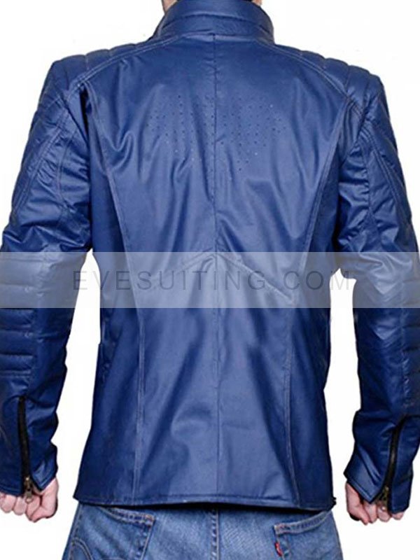 Superman V Batman Dawn of Justice Reversible Leather Blue Jacket