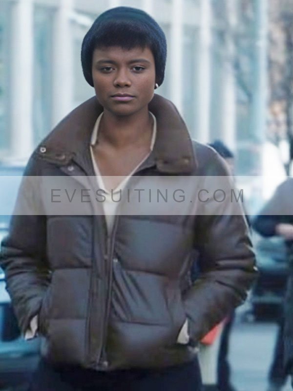 Tiffany Wallace FBI Season 6 Brown Puffer Jacket