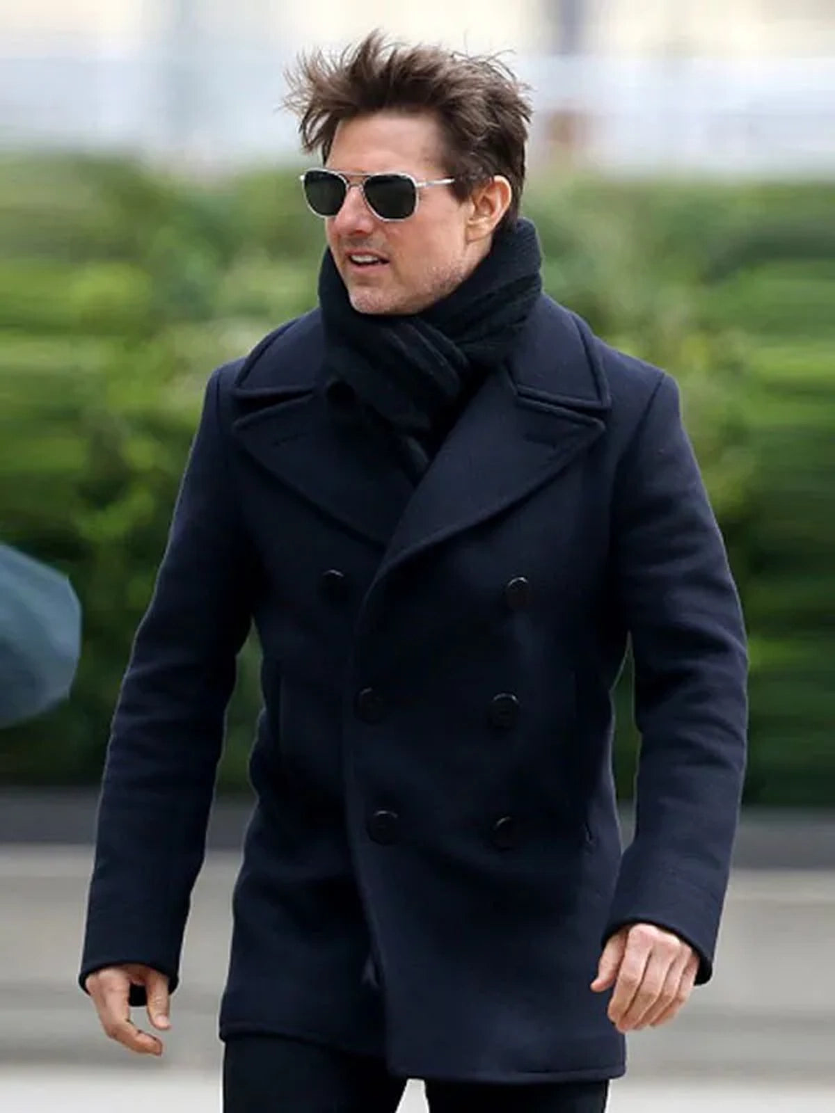 Tom Cruise Wool Peacoat from Mission Impossible 6