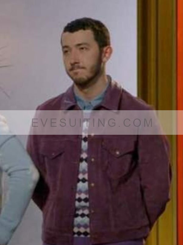 Tv Series Claim To Fame S01 Suede Leather Purple Jacket