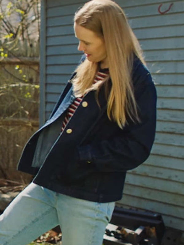 Wendy Movie Hangdog 2024 Kelly O’Sullivan Blue Cotton Jacket