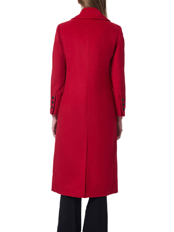 Women's Red Wool Coat