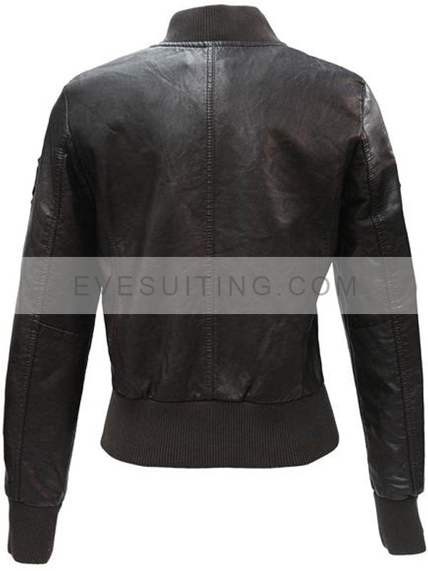 Women's Vegan Top Gun Black Jacket