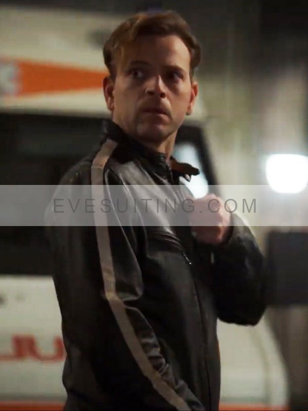 Young Rocco Supersex Season 1 Alessandro Borghi Black Leather Jacket