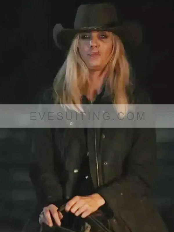 Beth Dutton Yellowstone Season 5 Cotton Black Jacket