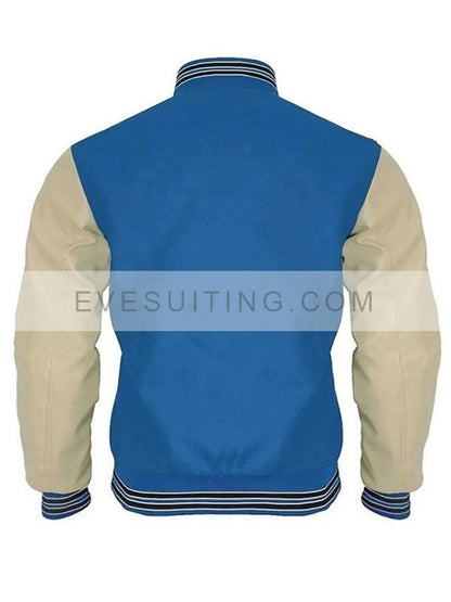 13 Reasons Why Baseball Bomber Varsity Blue Jacket